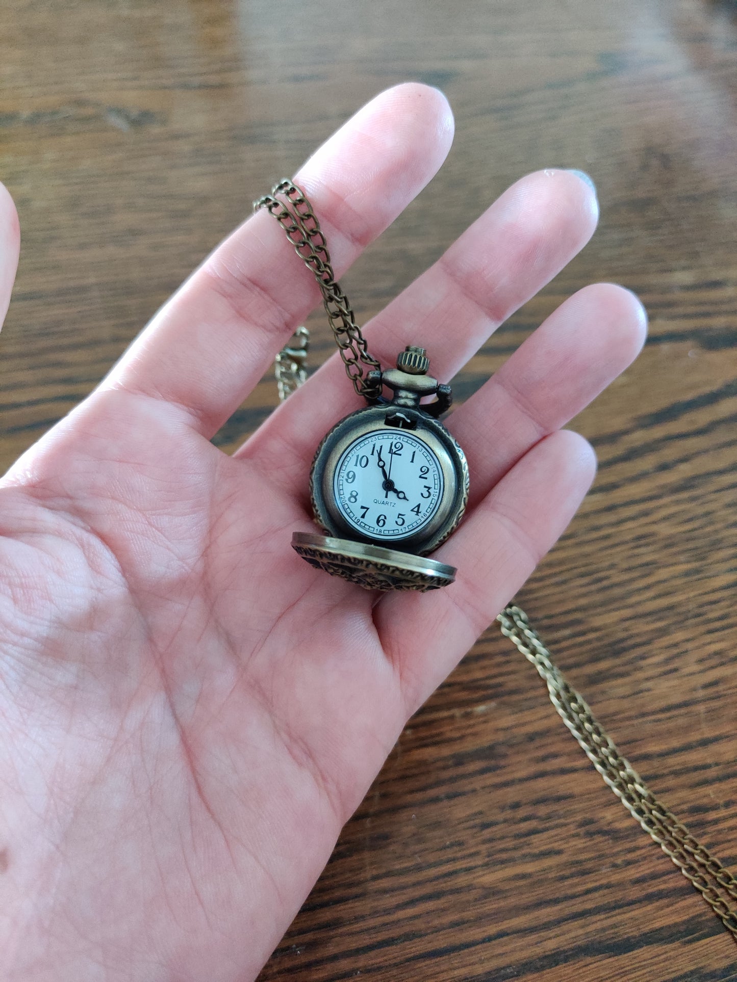 Collier petite montre à gousset vintage