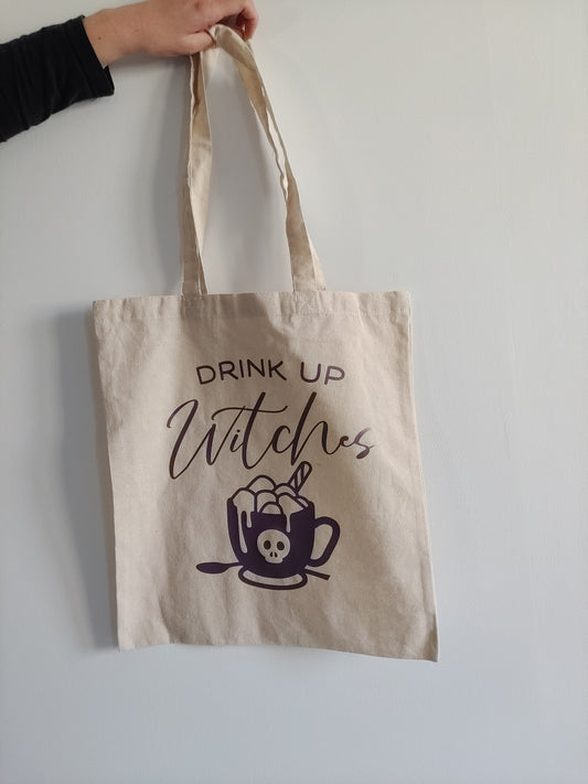 Tote-bag Drink up Witches