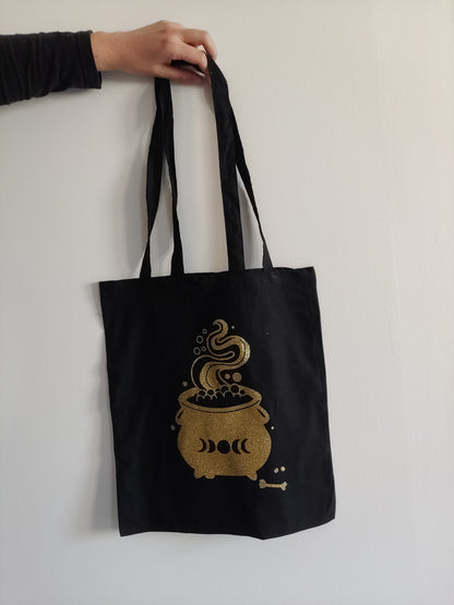 Tote-bag Chaudron witch